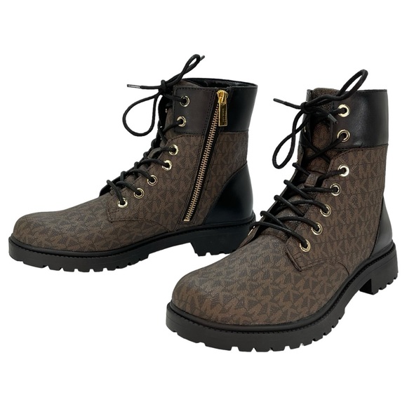 Michael Kors Alistair PVC Logo Accent Womens Ankle Boots Size 6M NWOB - Picture 9 of 10